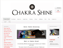 Tablet Screenshot of chakrashine.com